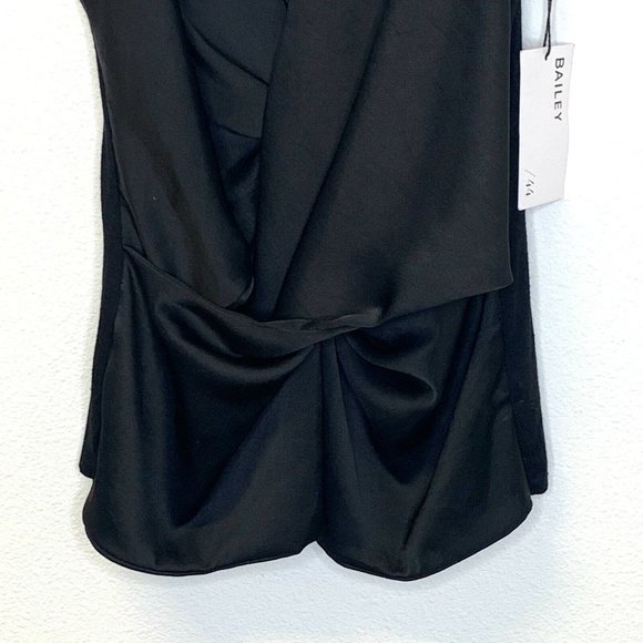 Bailey 44 NWT $178 M Black Elize Twisted Front Camisole - Picture 5 of 6